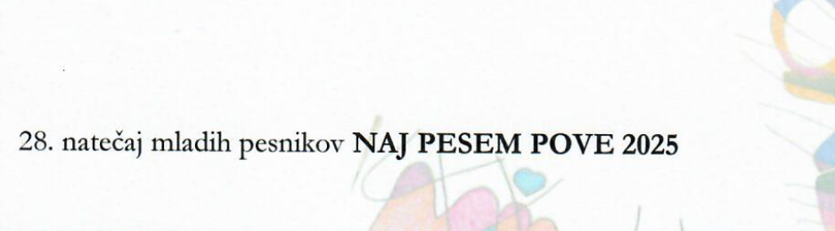 Naj pesem pove 2025 – povabilo k oddaji prispevkov