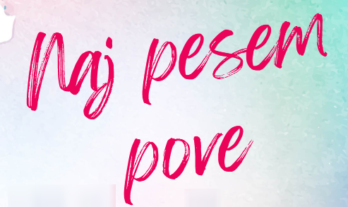 Vabilo na prireditev Naj pesem pove